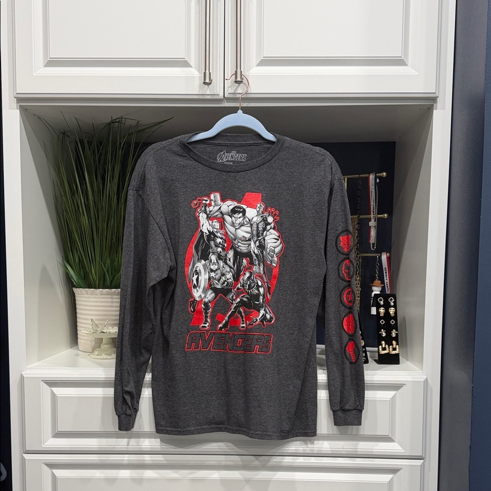 Marvel Avengers Dark Gray Long Sleeve Shirt